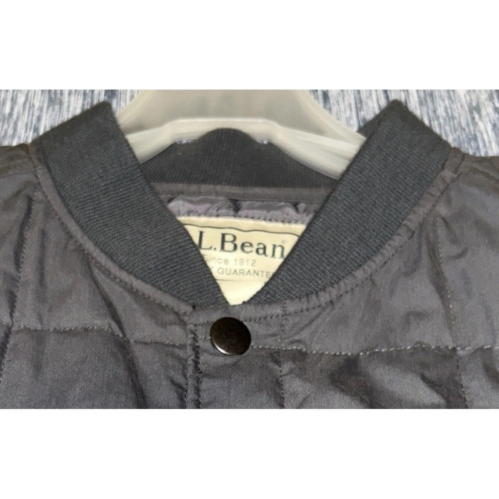 L.L.Bean Soft Shell Vest Men's Large Tall in Dark Gray ODGH1 - Picture 5 of 9